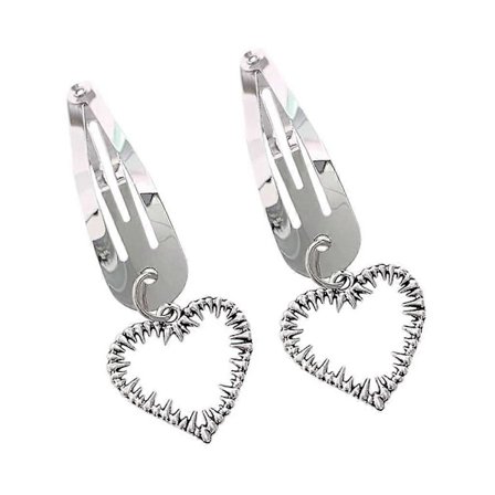 Goth Hårklemme til Kvinder Harajuku Metal Hjerte Gotiske Hårnåle Pige Punk