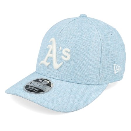 New Era - MLB Ble adjustable Czapka Z Daszkiem - Oakland Athletics 9FORTY M-crown Cotton Weave Blue A-frame Adjustable @ Hatstore