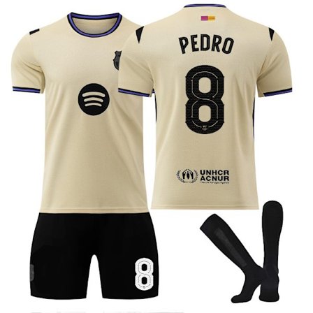 2526 Barcelona Bortedrakt UEFA Champions League fotballdrakt nr. 8 Pedri