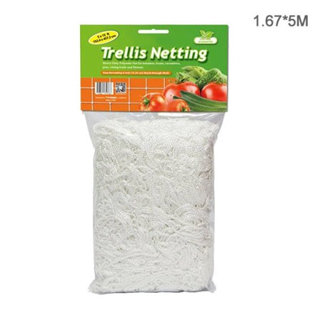 IC Nylon Mesh Trädgårdsbruk Crawl Net Vine Grow Holder Crawl Garde 1.67*5M