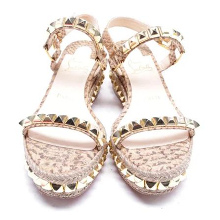 Christian Louboutin Pre-owned Pre-owned Læder sandaler Brun, Dame, Størrelse: 36 EU