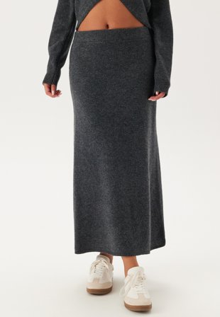 Pieces Pcnanu Hw Long Knit Skirt Bc Ombre Blue Klær