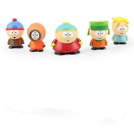 5 stk/sett amerikanske anime-figurer leker South Park bilinnredning dukker barn anbefalt
