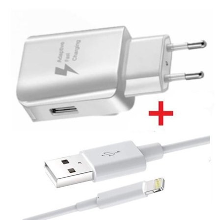Fast Charger - Apple - iPad Air 2 - Ultra-powerful 3A - USB Lightning Cable - Optimal Safety