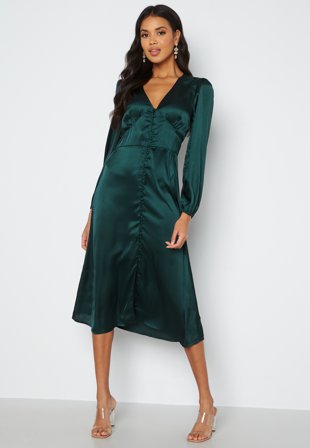 BUBBLEROOM Prudence dress Dark green Klær