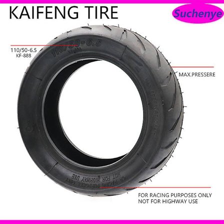 11 tommers 110/50-6.5 indre og ytre dekk indre slange bøyd ventil for 49cc Mini Dirt Bike Elektrisk Scooter Mini Motor [dB}