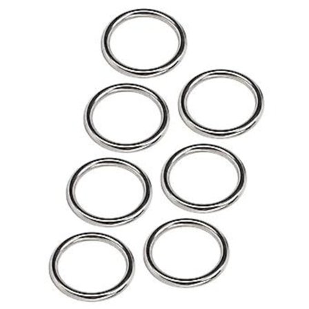 Metal O-ring, 7 stk. 304 Rustfri O-ring i rustfrit stål optimeret til fremragende ydeevne