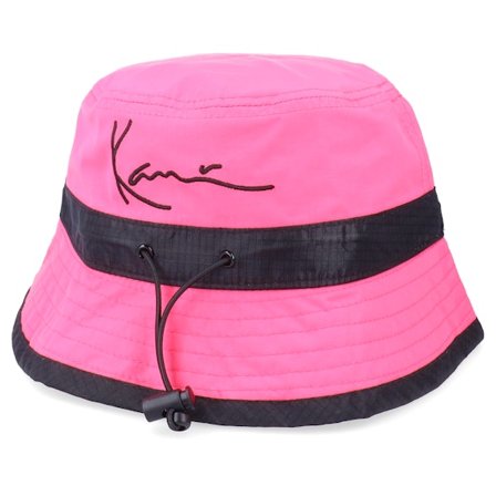 Karl Kani - Pink bucket Hat - Signature Bucket Hat Pink Bucket @ Hatstore