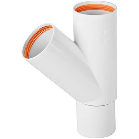 Faluplast 2316166 Grenrør 50 mm, 45°, Innendørsavløp