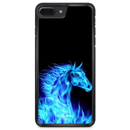 Bjornberry Skal iPhone 8 Plus - Flames Horse Blå