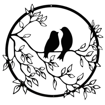 Wall Garden SVART RUND RUND