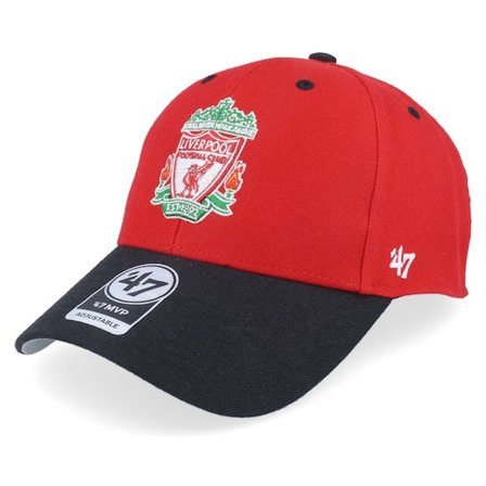 47 Brand - Rojo adjustable Gorra - Liverpool Mvp Two Tone Audible Red/Black Adjustable @ Hatstore