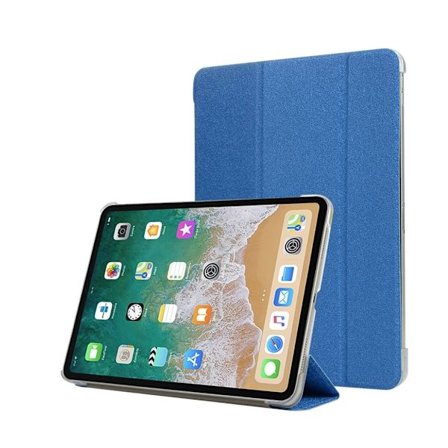iPad Pro 11 inch (2018) vikbart syntetläder tablett skyddsfodral - Mörk Blå