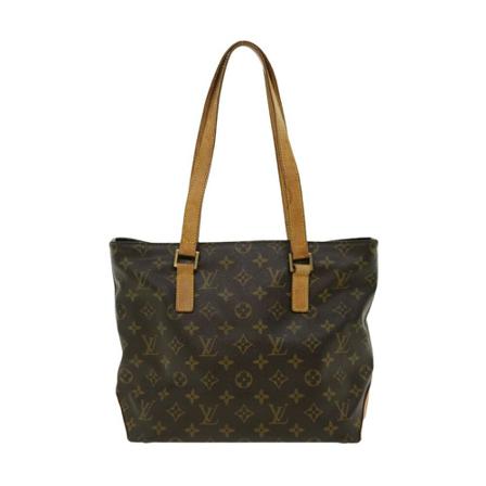 Louis Vuitton Vintage, Pre-owned Cabas Piano Monogram Tote Bag Bruin, Dames, Maat:ONE Size,leer