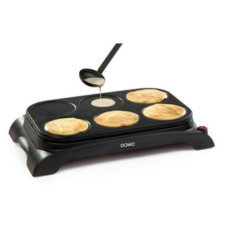 DOMO DO8709P Crepiere - 6 personer - 1000W - Svart