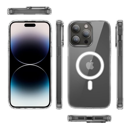 iPhone 15 PRO Skal – MagSafe Transparent Skal