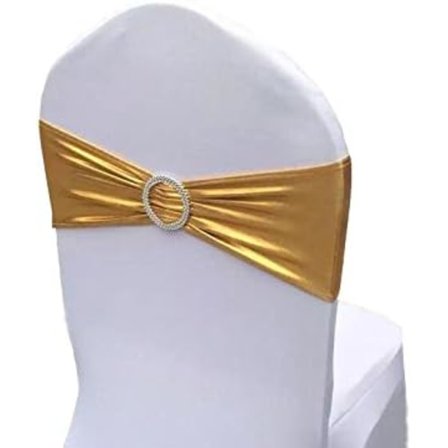 Stolskydd Stretch Band med Spänne Slider Sashar Båge Bröllop Ba