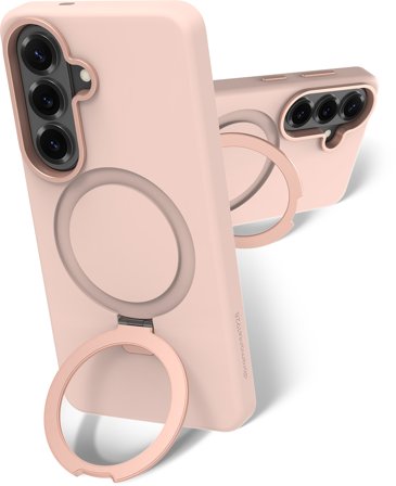 dbramante1928 Galaxy S26 - Roskilde QI2 Kick ICON - Pink Sand - Mobilskal med inbyggt ställ till Galaxy S26