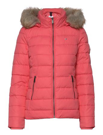 Tjw Essential Hooded Jacket Fodrad Jacka Rosa Tommy Jeans