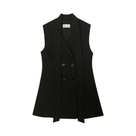 RED Valentino, Vest Zwart, Dames, Maat:S,stretch,gestreept