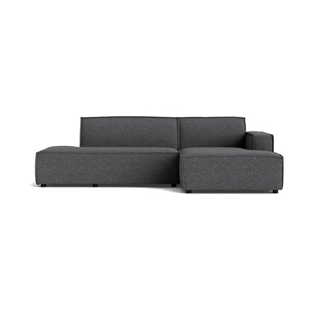 Lyon chaiselong sofa, højrevendt | open end - Puente Grå/Blå - 278x160x78 - Sofa, chaiselong