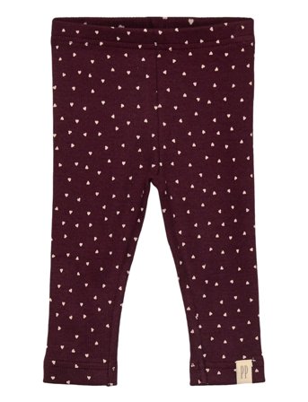 Legging Modal Heart Burgundy Petit Piao