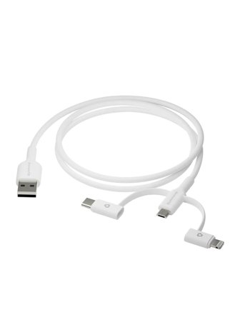 DBRAMANTE1928 RE-CHARGE 3IN1 CABLE USB A TO USB A C + MICRO -W CABL