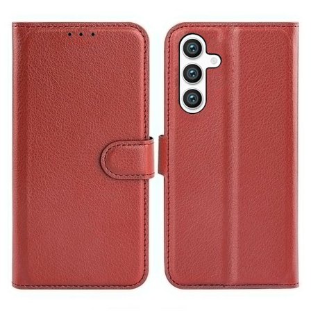 Samsung Galaxy S24 Plånboksfodral med Stativ - Brun