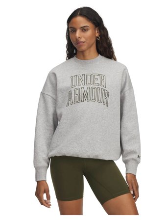 Under Armour Rival Flc Os Varsity Crew - Grey - XS