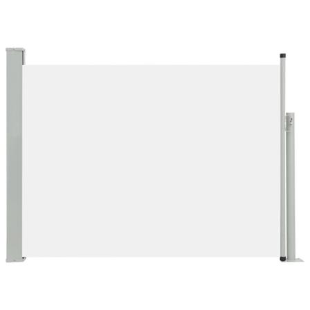 vidaXL Infällbar sidomarkis 120x500 cm gräddvit Creme