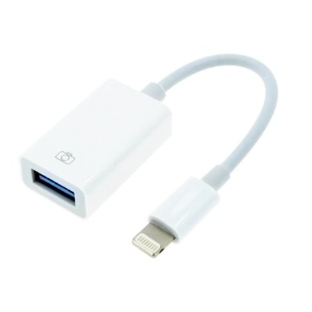 iPhone-adapter til USB - USB 2.0 hun til Lightning - OTG Hvit
