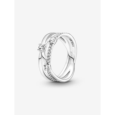 Pandora - Funklende tredobbelt ring - Sterlingsølv