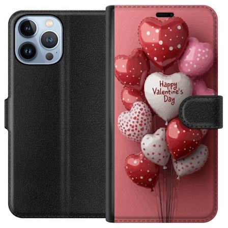 Kompatibel Tegnebogsetui til Apple Apple iPhone 13 Pro Max Valentinsballoner