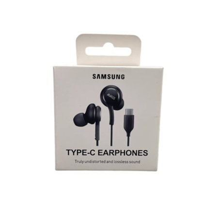 Samsung USB-C Øretelefoner Tunet av AKG – Svarte Kablede In-Ear Hodetelefoner med Mikrofon, Støyisolering, Hi-Fi Lyd