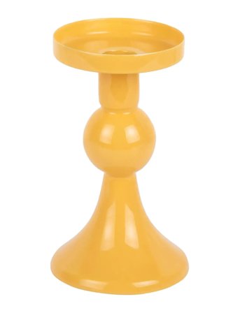 present time Candle Holder Funky Small - Yellow - H 15CM