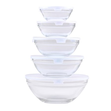 Alpina Glasskålar med lock 5-pack