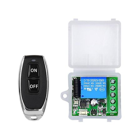 433mhz fjernbetjening 12v 10a trådløs fjernbetjening afbrydere 1ch relæer modul [DB]