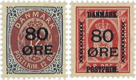 Danmark 1915 - AFA 82-83 - Postfrisk