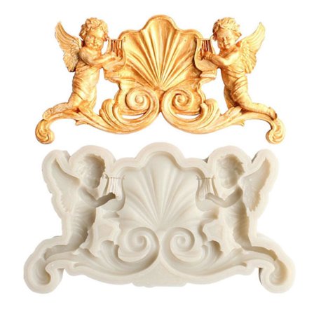 Valentine-tema Fondant Geléform Chokladformar Silikonmaterial Cupidformad Hantverk DIY Handgjorda Bakprylar