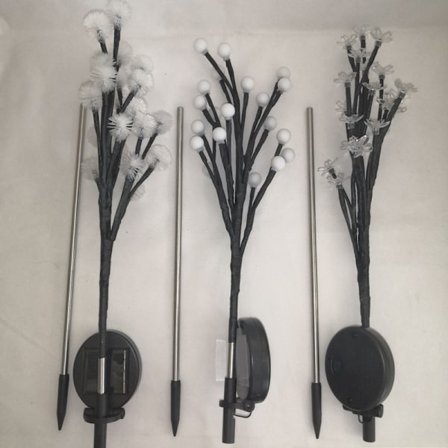 4-pack solcellslampor utomhus dekorativa, uppgraderade ljusa flerfärgade solcellslampor