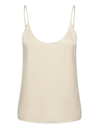 Core Jersey Woven Tank Tops T-shirts & Tops Sleeveless Cream Scotch & Soda