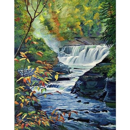 Diamond Painting / Diamantmålning - 30x40cm - Landskap