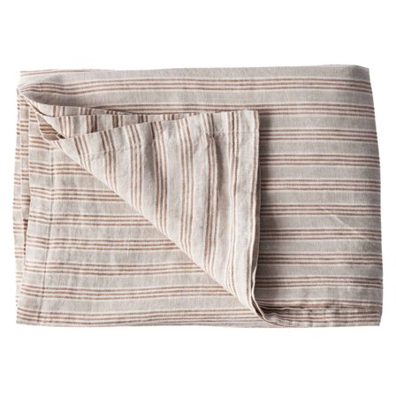 Tell me more Bordsduk i linne 145x330 cm, hazelnut stripe | Inredning > Textil > Duk | Bagaren och Kocken