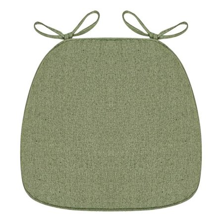 U-formet stolhynde med bindebånd til spisebordsstole, skridsikker bund, memoryskumfyld, linnedstof sædehynde med maskinvaskbart betræk, åndbar