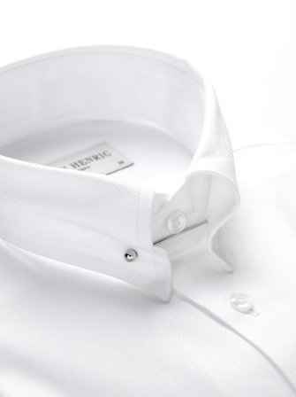 John Henric Men's Silberne Kragennadel rund Size Onesize