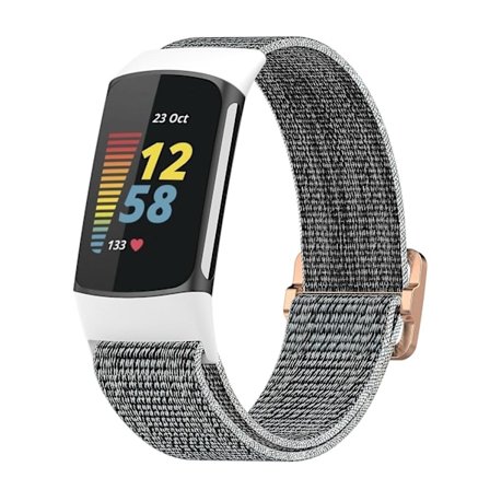 Seashell Seashell Nylonklokkereim kompatibel med Fitbit Charge 5