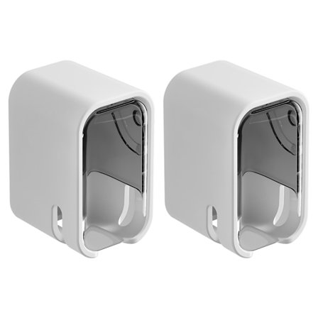 Baderom Plassbesparende Elektrisk Tannbørsteholder Stativ Med Beskyttelseslokk Vanntett Design For Flere Børstemodeller