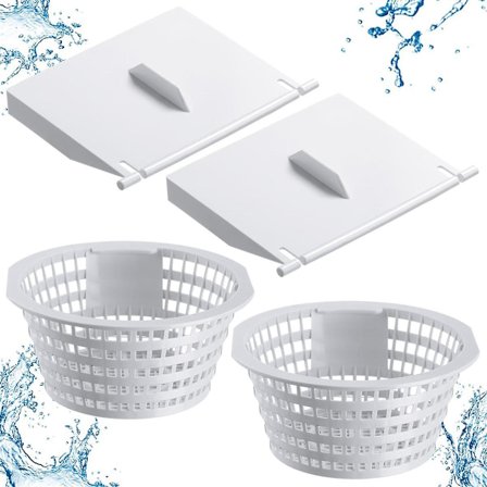 8926 Skimmer Ersättningsklaff och 8928 Pool Skimmer Korg för ovan jord och nedgrävda pooler