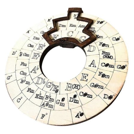Træ Melodi Værktøj, Akkordhjul til Musikere, Cirkel Træhjul og Musikalsk Oplysning Værktøj
