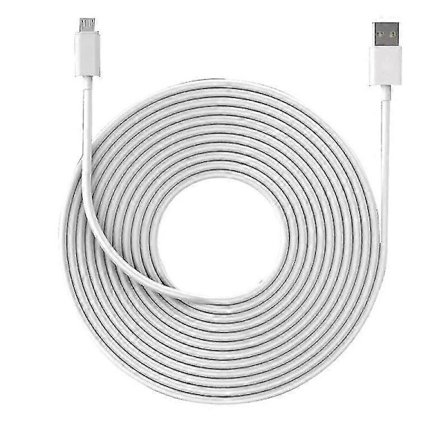 9m/29,5ft Opladningskabel Passer Til Arlo Pro, Arlo Pro 2, Arlo Go, Arlo Light Vejrbestandigt Indendørs/Udendørs Fladt Kabel Aluminiumlegering 